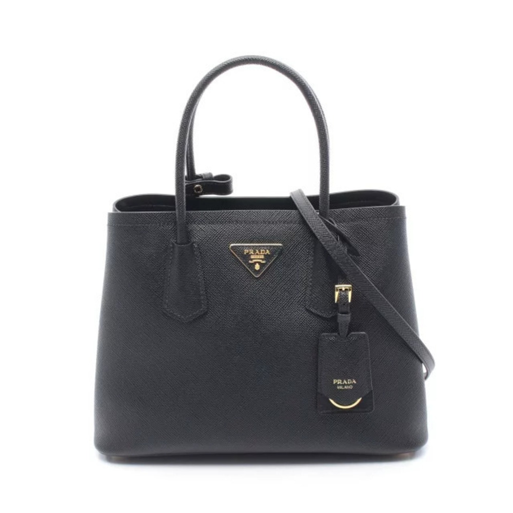 Prada Tote Tessuto Saffiano Bag Saffiano Leather Black